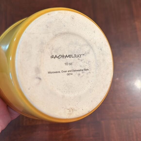 Rachael Ray Stoneware Blue and Yellow 10-oz Ramekins Small Bowls - Picture 10 of 12